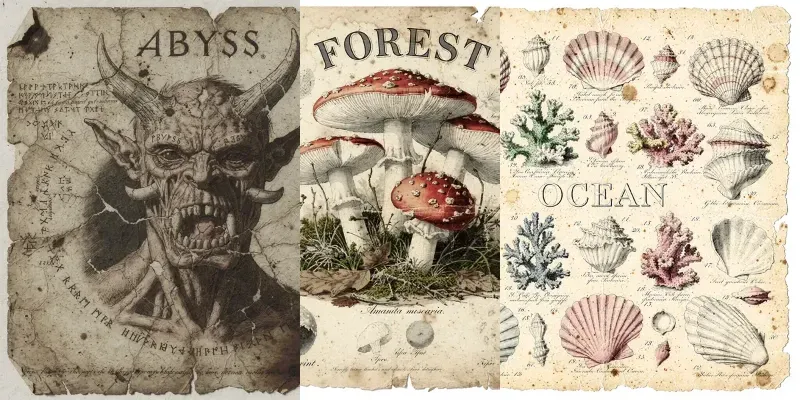 Vintage Botanical Archival Masters generated by undefined