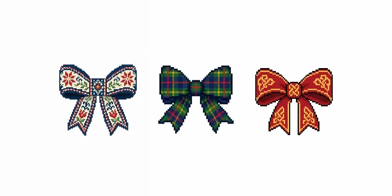 Pixel Bows generated by undefined