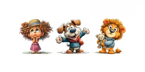 Cute Fairy Tale Characters generated by midjourney