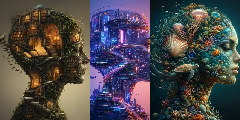 Surreal Concept Portrait Art Collections generated by undefined