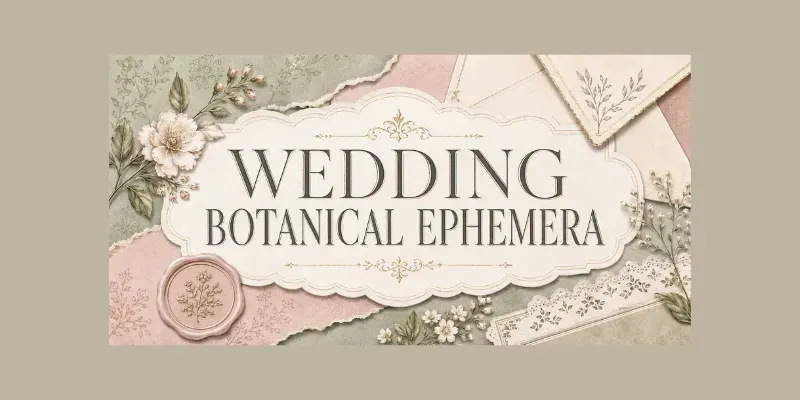 Wedding Botanical Ephemera generated by undefined