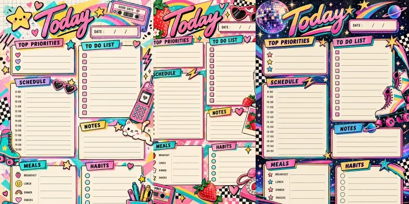 80s Retro Planner Architect