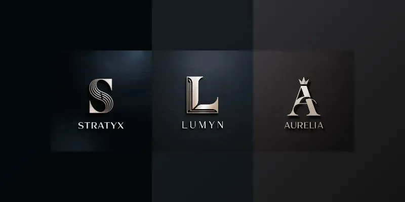 Premium Platinum Monogram Logos generated by undefined