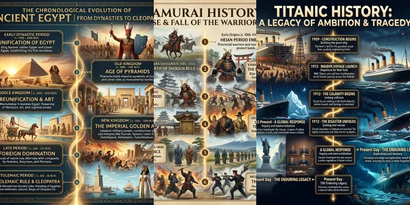 Cinematic Timeline Infographics generated by undefined