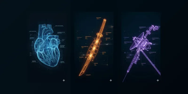 Holographic 3d Tech Blueprint Schematics generated by undefined
