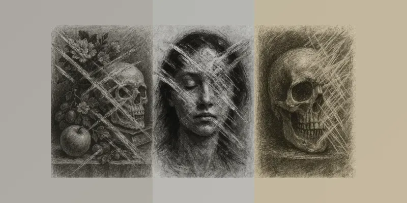 Realistic Rubbed Charcoal Drawings generated by undefined