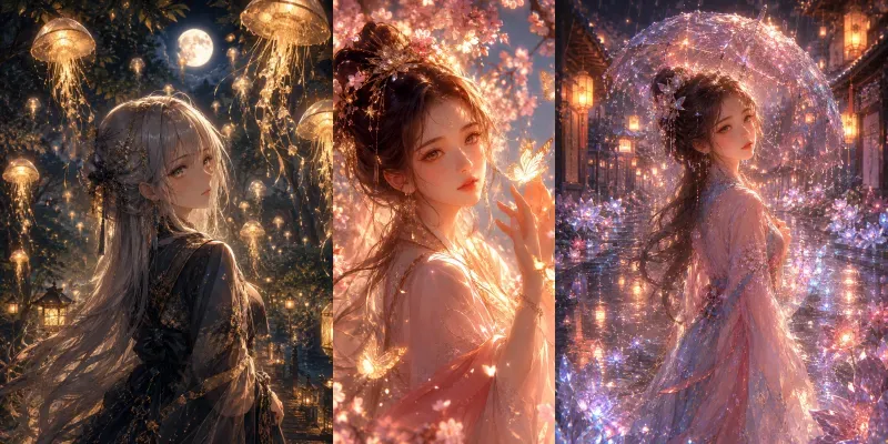 Dreamy Anime Magic Portraits generated by undefined
