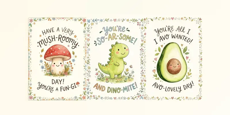 Cute Handdrawn Watercolor Pun Card generated by undefined