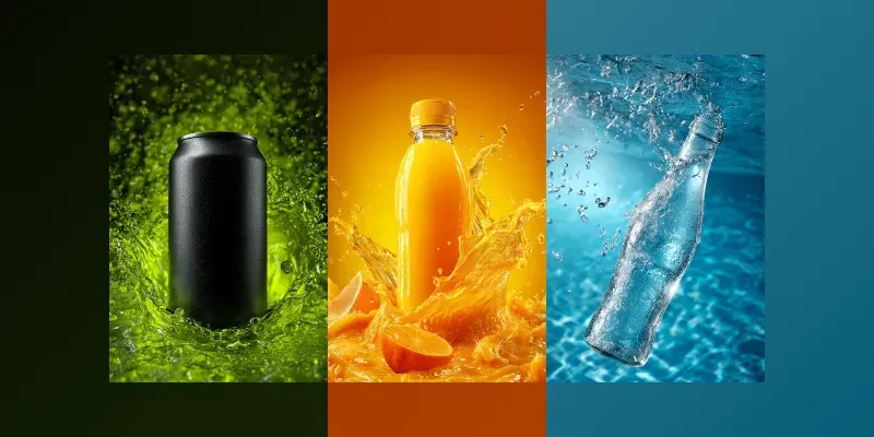 Dynamic Blank Product Splash Photography generated by undefined