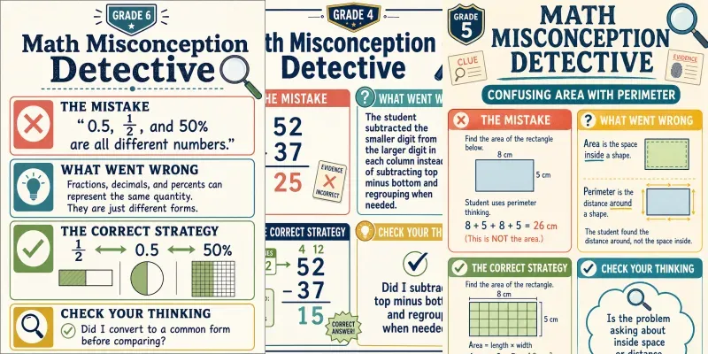 Math Error Detective Anchor Charts generated by undefined