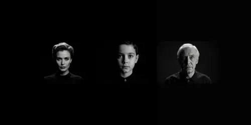 Fine Art Black White Portrait Films generated by grok-video