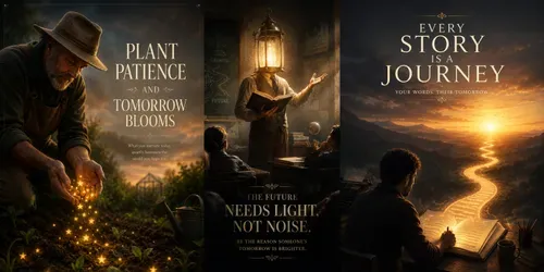 Surreal Metaphorical Inspiration Posters generated by chatgpt-image