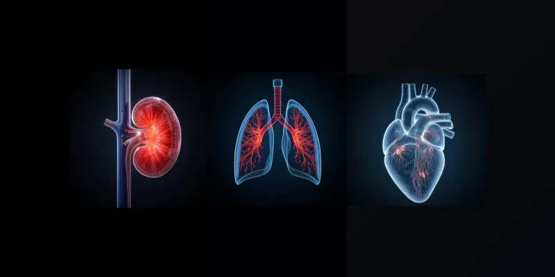Luminous 3D Medical Anatomy Illustrations generated by undefined