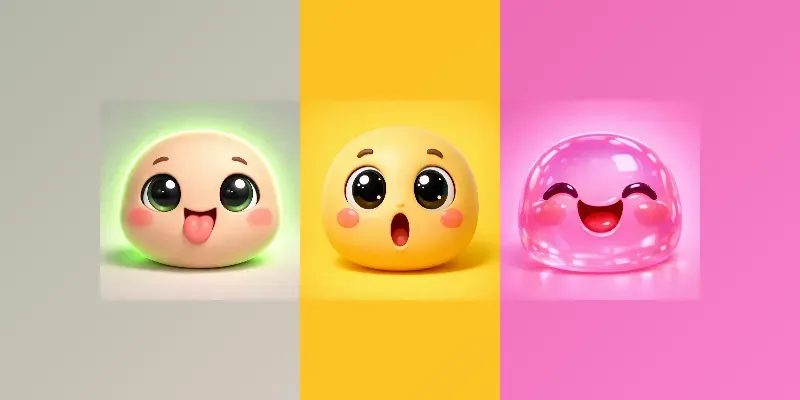 Minimal 3D Cartoon Face Pros generated by undefined