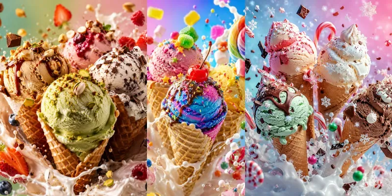 Ice Cream Splash Fantasy generated by undefined