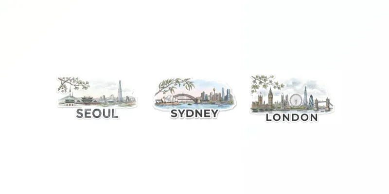City Skyline Stickers generated by undefined