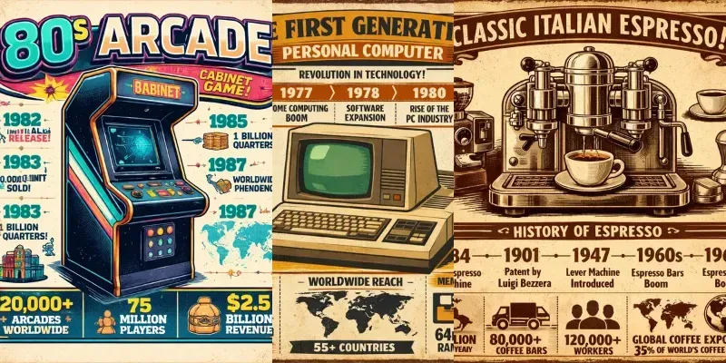Vintage Retro Infographic Posters generated by undefined