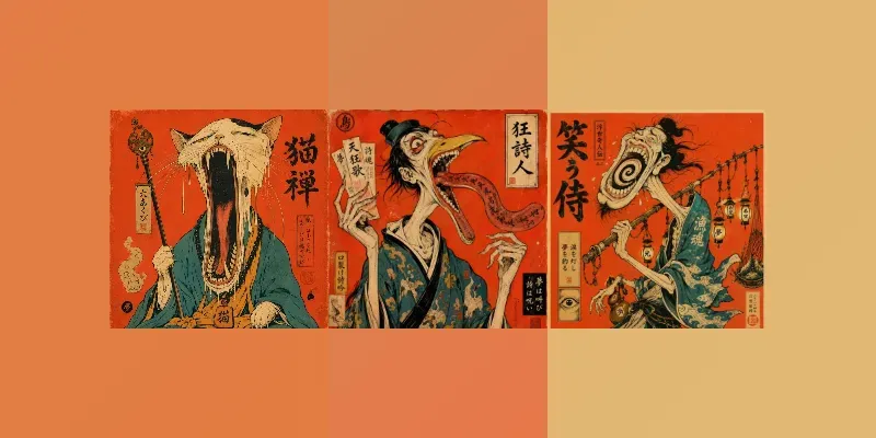 Surreal Yokai Vintage Posters generated by undefined