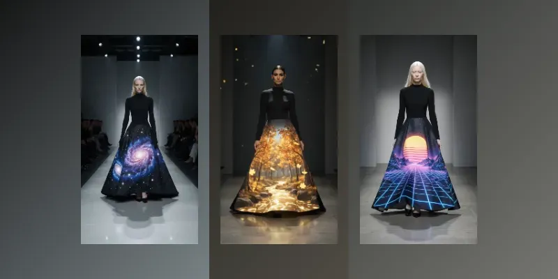 Cinematic Projection Dress Videos