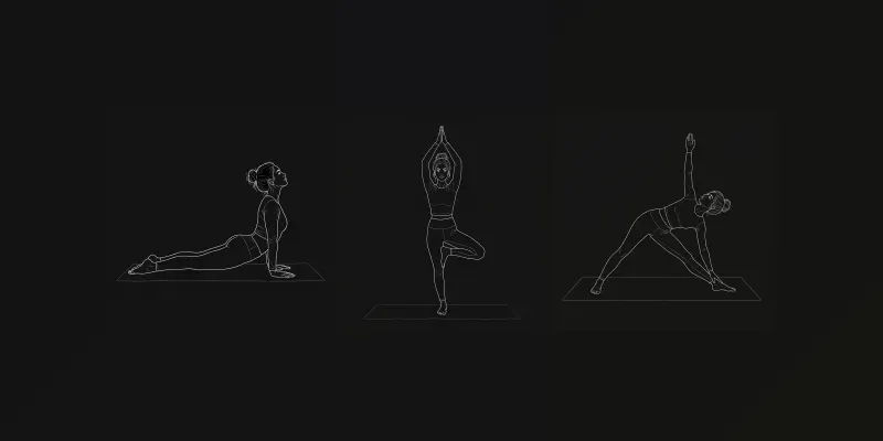 Minimalist Yoga Illustrations