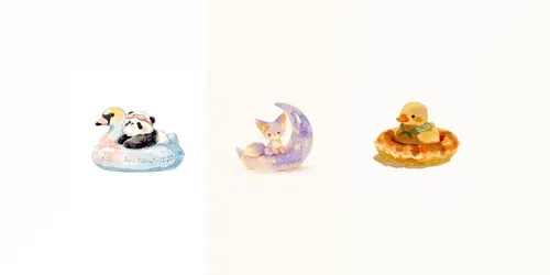 Cute Watercolor Summer Clipart Generator generated by midjourney