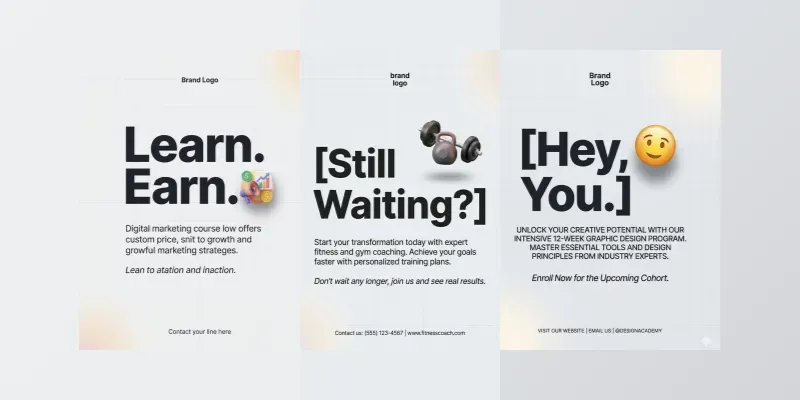 Modern Business Ad Posters generated by undefined