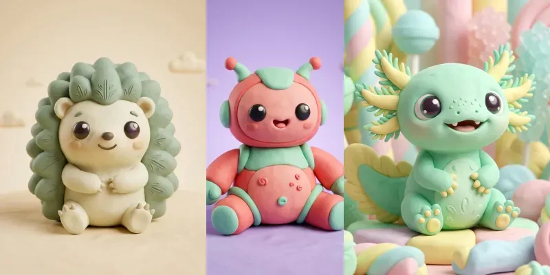 Cute 3D Clay Character Creator