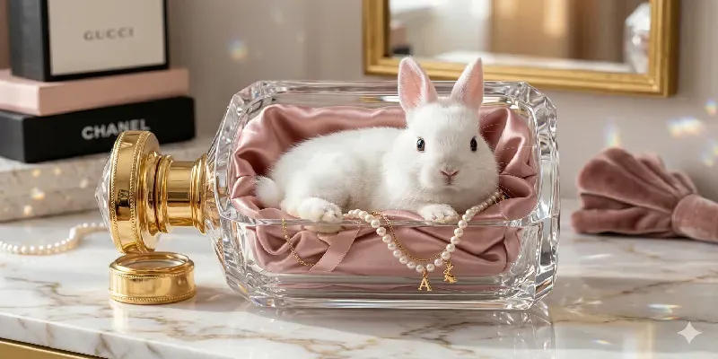 Luxury Baby Animals Perfume Photo generated by undefined