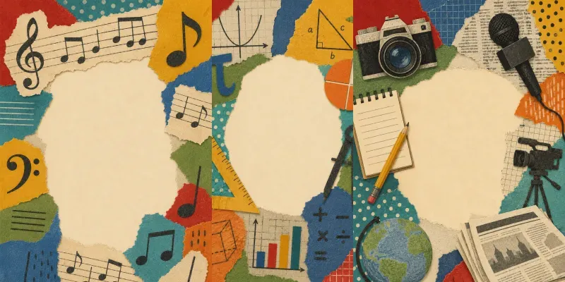School Subject Educational Collages generated by undefined
