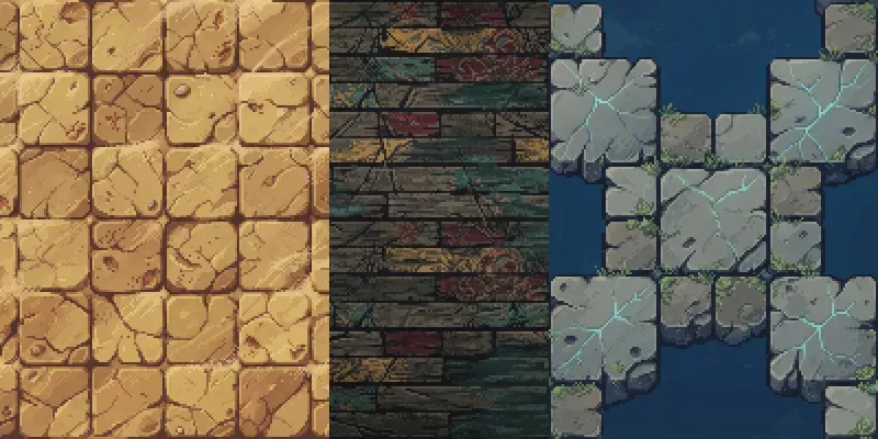 2D Pixel Art Game Textures