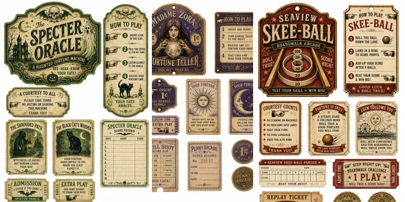 Penny Arcade Vintage Ephemera generated by undefined