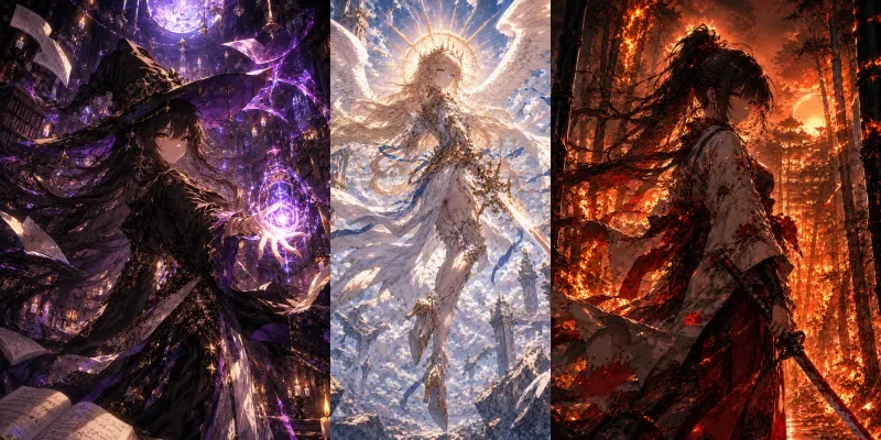 Anime Key Visual Templates generated by undefined
