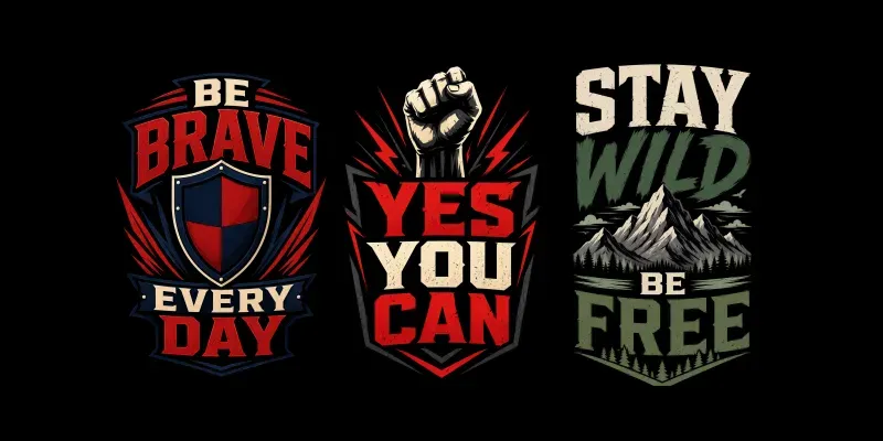 Bold Motivational Printondemands generated by undefined