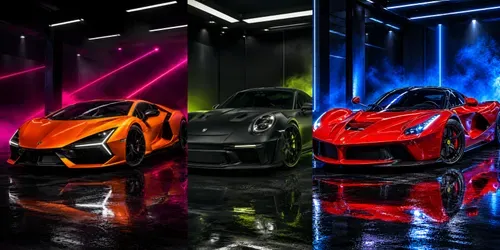 3D Luxury Car Studio Ads generated by chatgpt-image