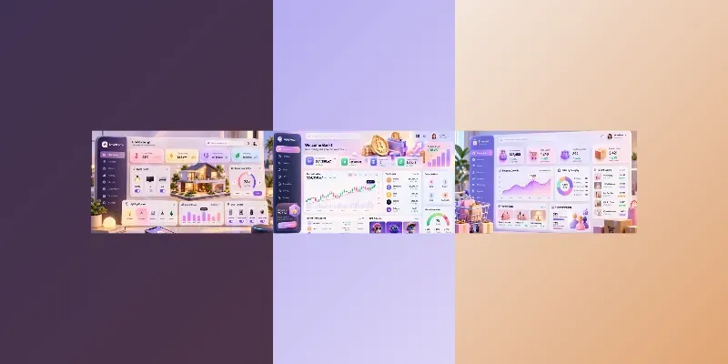 3D UIux Dashboard Generator