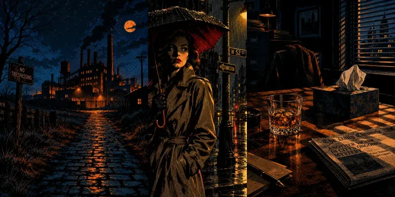 Dark Noir Comic Illustrations