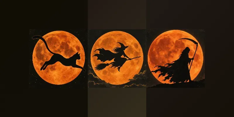 Giant Moon Silhouettes