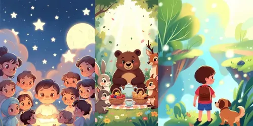 Kids Storybook Illustrations generated by grok-image