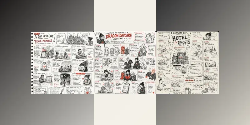 Handdrawn Story Journal Generator generated by undefined