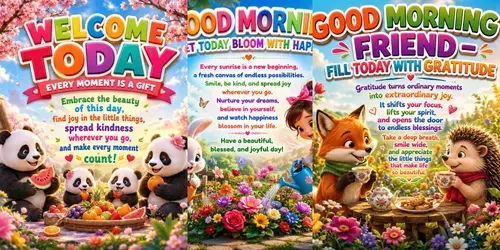 Wholesome Greeting Poster Generator generated by chatgpt-image