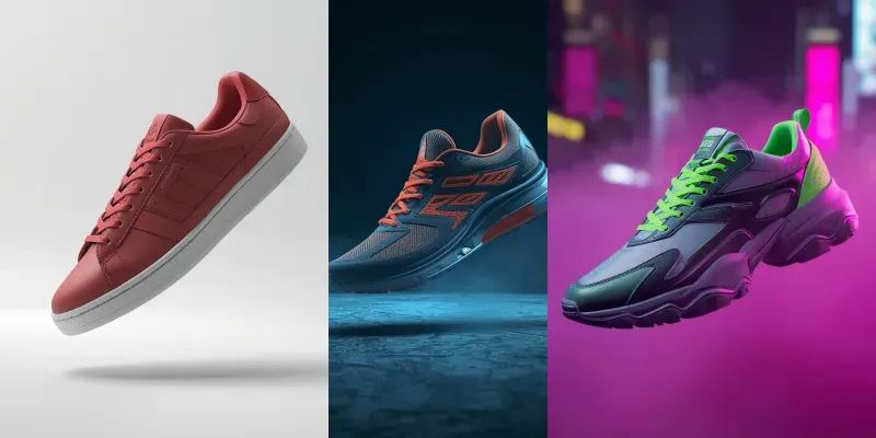 Photorealistic Cinematic Sneakers generated by undefined