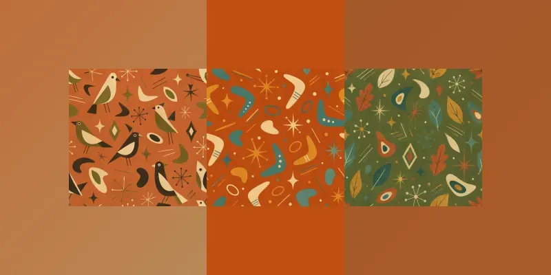 Mid Century Seamless Patterns generated by undefined