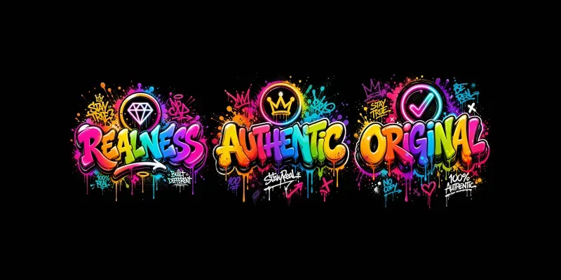 Graffiti Badge Typography Streetwear generated by undefined