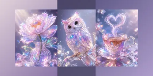 Iridescent Crystal Fantasies generated by chatgpt-image