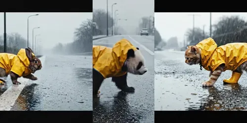 Rainy Day Mishaps The Splash Zone generated by veo