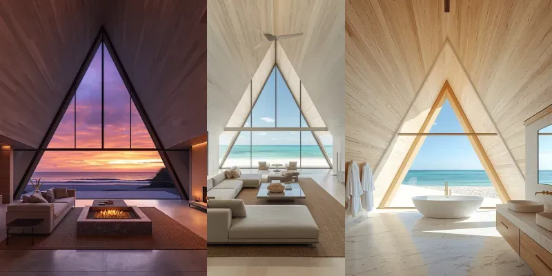 Ultra Luxury Summer Aframe Retreats generated by undefined