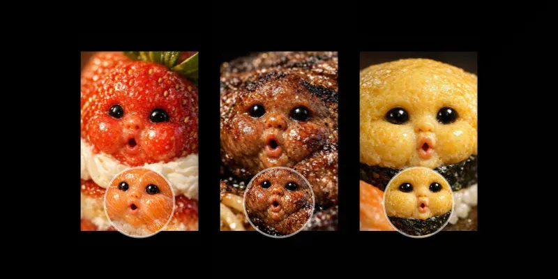 Viral ASMR Macro Baby Food generated by undefined