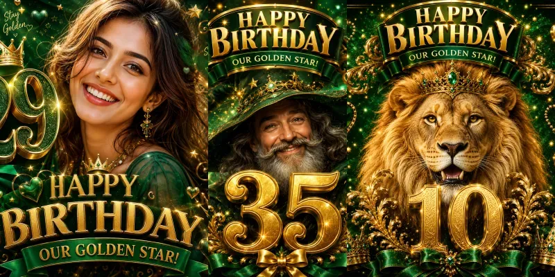 Vibrant Celebration Portrait Posters generated by undefined