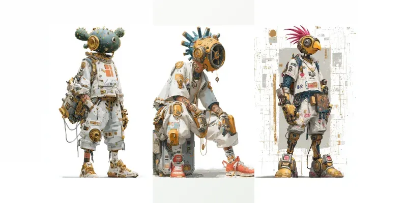 Anthro Cyborg RPG Characters generated by undefined