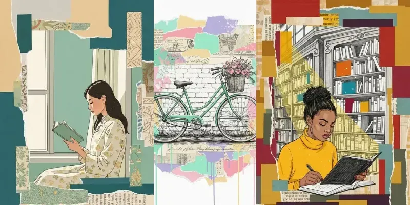 Eclectic Mixed Media Collages generated by undefined
